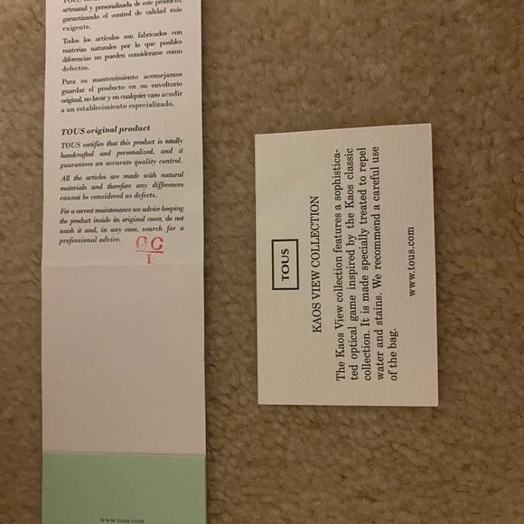 Tous polka dot handbag with fuscia pink lining - Picture 4 of 4